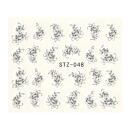 flowers water transfer sticker sheet STZ-048