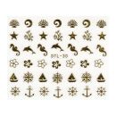 Ozean Stickerbogen gold DTL-30