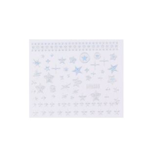 holografic sticker sheet stars