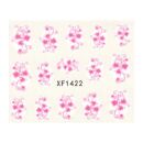 little flowers water transfer sticker sheet pink XF1422