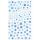coloured snowflakes sticker sheet F267