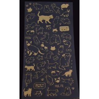 golden cats sticker sheet