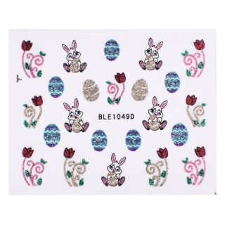 giltter easter sticker sheet BLE1049D