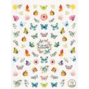 coloured butterfly sticker sheet CA-0055