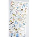 pastel golden fairy tale sticker sheet