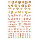 coloured asian themed sticker sheet F244