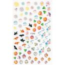 coloured asian themed sticker sheet F242