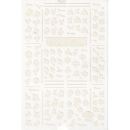 white zodiac sign sticker sheet