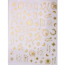 golden galaxy star sticker sheet