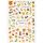 Stickerbogen Wald bunt XF3038