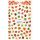 coloured autumn leafs sticker sheet F204