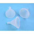 3 mini silicone funnels