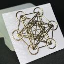 metal sticker mystic symbols gold - design 17 - metatrons...