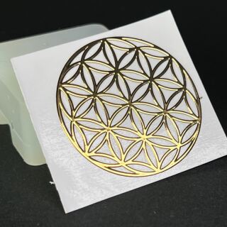 metal sticker mystic symbols gold - design 20 - flower of life