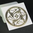 metal sticker mystic symbols gold - design 23 -...