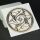 metal sticker mystic symbols gold - design 23 - alchemical circle