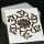 metal sticker mystic symbols gold - design 27 - ohm lotus flower