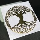 metal sticker mystic symbols gold - design 28 - tree of life