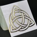 metal sticker mystic symbols gold - design 51 - triquetra