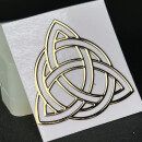Metallsticker mystische Symbole gold - Design 51 - Triquetra