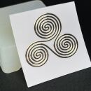 metal sticker mystic symbols gold - design 64 - triskele