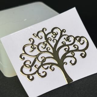 metal sticker mystic symbols gold - design 7 - tree of life