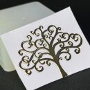 metal sticker mystic symbols gold - design 7 - tree of life