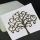 metal sticker mystic symbols gold - design 7 - tree of life