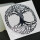 metal sticker mystic symbols silver - design 28 - tree of life
