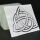 metal sticker mystic symbols silver - design 51 - triquetra