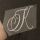 Metallsticker Initial J gold 2cm