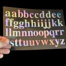Holosticker 25mm Buchstaben