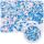 3D diamond sequins iridescent blue