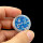 3D diamond sequins iridescent blue