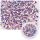 3D Diamant Pailetten irisierend violett