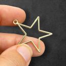 bezel filigree star gold