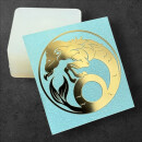 Metallsticker Sternzeichen Steinbock gold