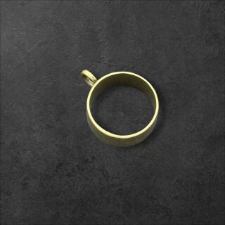 Lünette tiefer Kreis 19mm antik bronze
