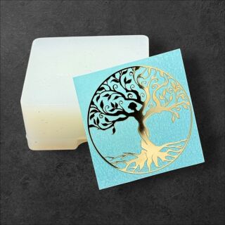 metal sticker tree of life gold - design 5