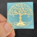 metal sticker tree of life gold - design 5
