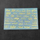 Metallsticker Mini Nachrichten  gold - Design 3