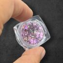 mixed holographic glitter in 12 different colors