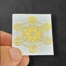 Metallsticker Metatron detailliert gold - medium