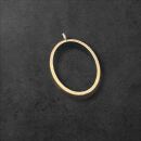 bezel thick oval antique copper