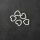 5 metal frames heart 10x10mm antique silver