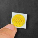 Metallsticker Blume des Lebens gold