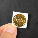 Metallsticker Blume des Lebens gold