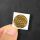 Metallsticker Blume des Lebens gold