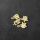 4 star charms gold with rhinestone