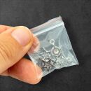 4 star charms silver with rhinestone